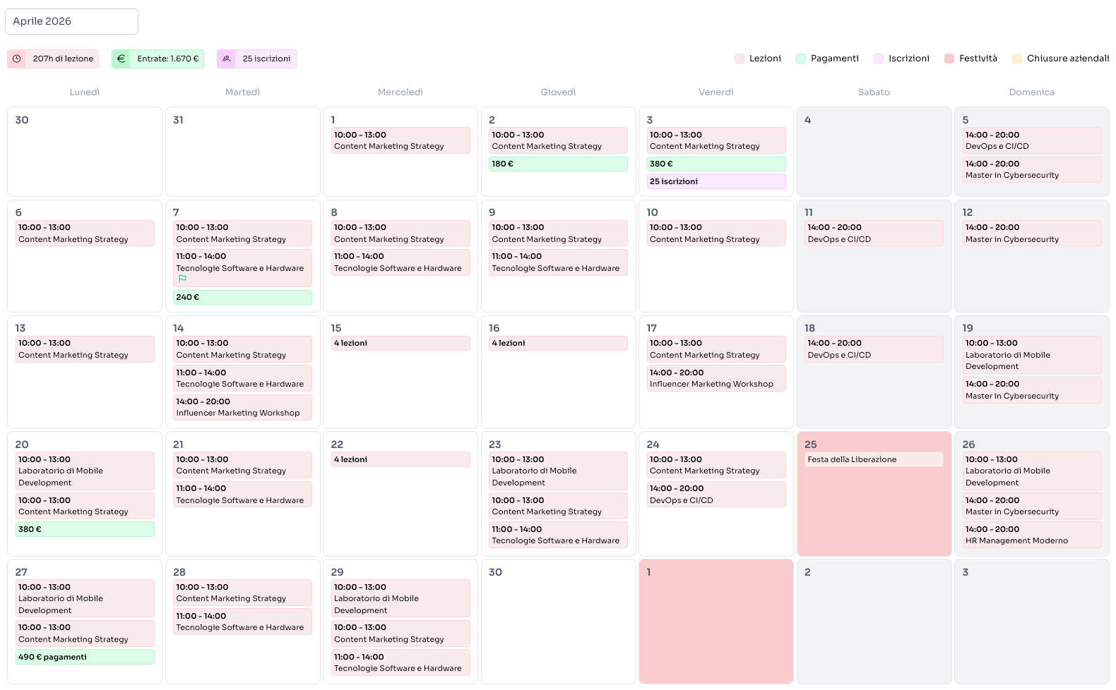 Calendario